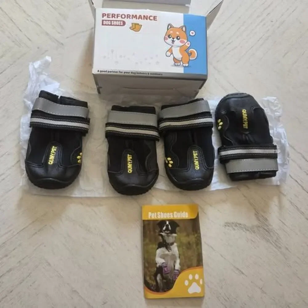 QUMY Dog Shoes Paw Protectors for Hot Summer Pavement